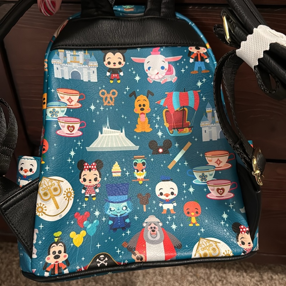 Disney World Park Icons Loungefly Mini Backpack - Picture 3 of 7